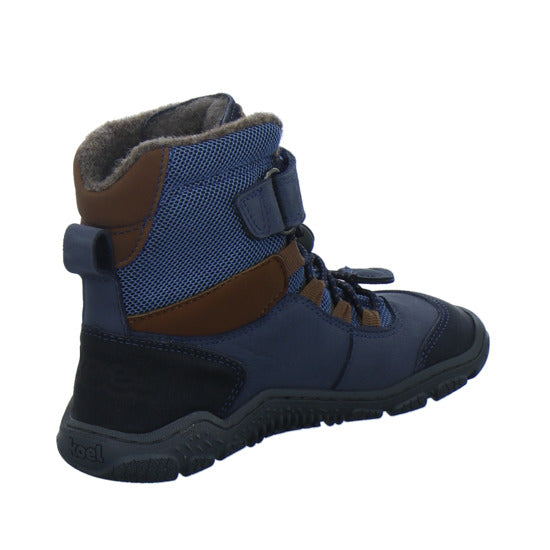 Koel Winterschuhe Jungen Barefoot Shoes Velcro Blau-kombi