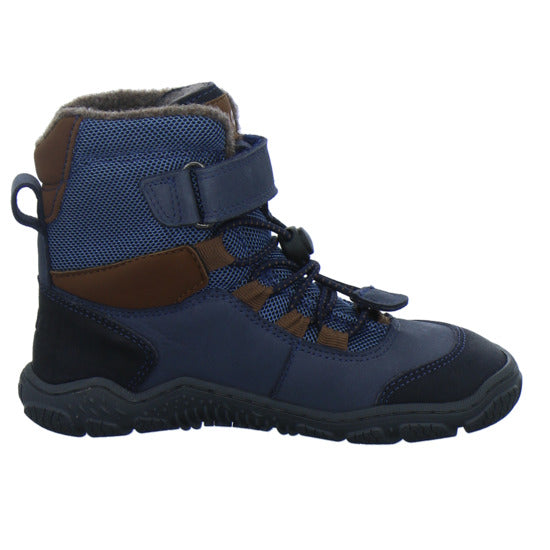 Koel Winterschuhe Jungen Barefoot Shoes Velcro Blau-kombi
