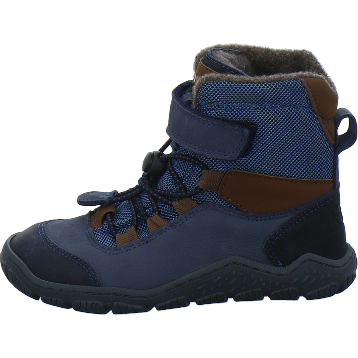 Koel Winterschuhe Jungen Barefoot Shoes Velcro Blau-kombi