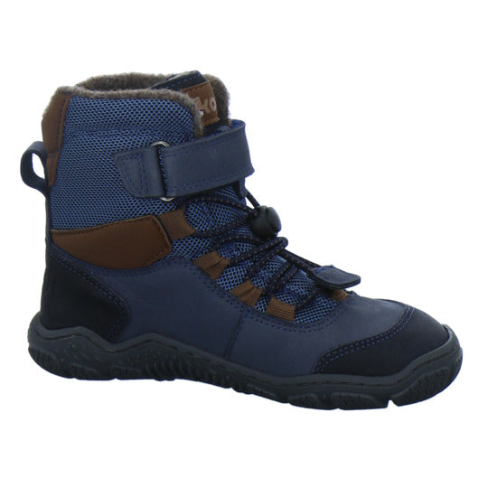 Koel Winterschuhe Jungen Barefoot Shoes Velcro Blau-kombi