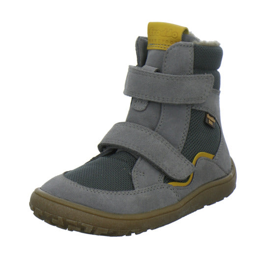 Froddo Barefoot Winterschuhe warm gefüttert Grau-kombi - 360° Ansicht