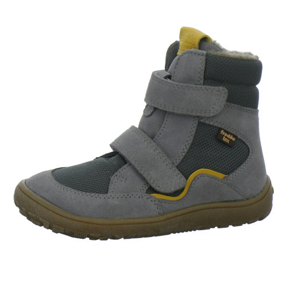Froddo Barefoot Winterschuhe warm gefüttert Grau-kombi - 360° Ansicht