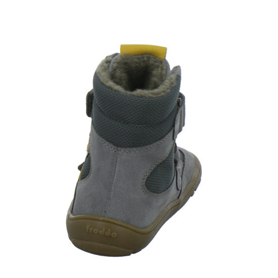 Froddo Barefoot Winterschuhe warm gefüttert Grau-kombi - 360° Ansicht