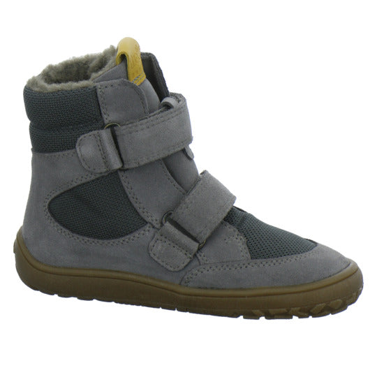 Froddo Barefoot Winterschuhe warm gefüttert Grau-kombi - 360° Ansicht