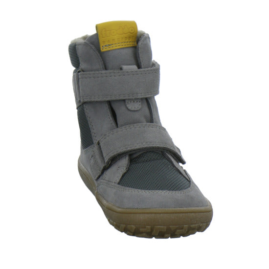 Froddo Barefoot Winterschuhe warm gefüttert Grau-kombi - 360° Ansicht