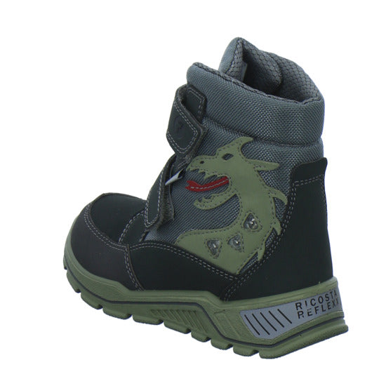 Ricosta Winterschuhe Jungen Grisu Blinker Grau-kombi