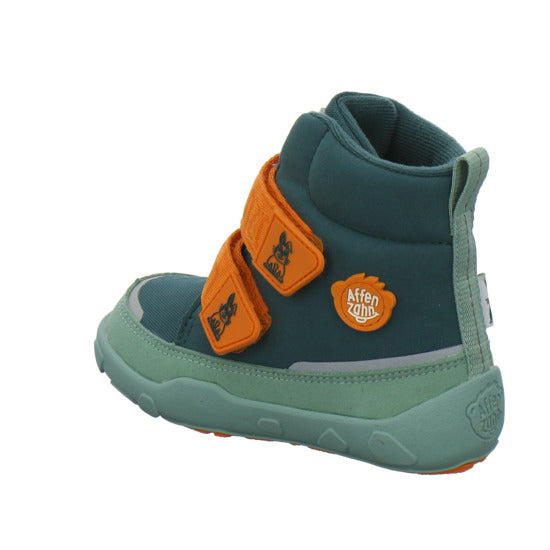 Affenzahn Vegan Comfy Winterschuhe warm gefüttert grün - 360° Ansicht