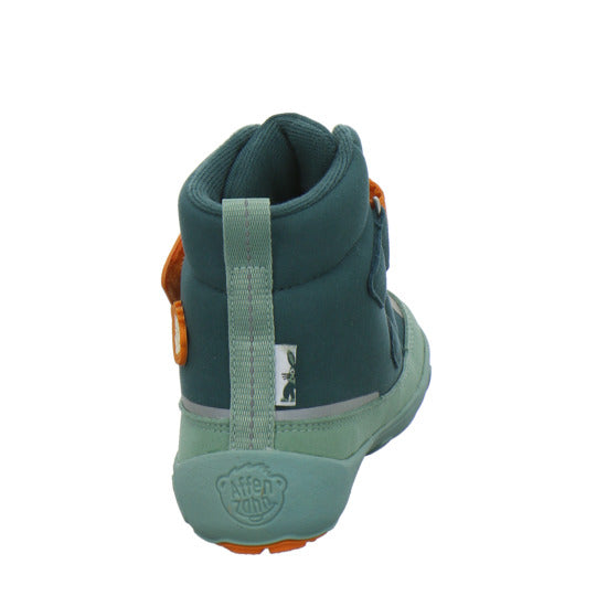 Affenzahn Vegan Comfy Winterschuhe warm gefüttert grün - 360° Ansicht