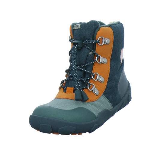Affenzahn Winterschuhe Jungen Vegan Discovy Grün-kombi