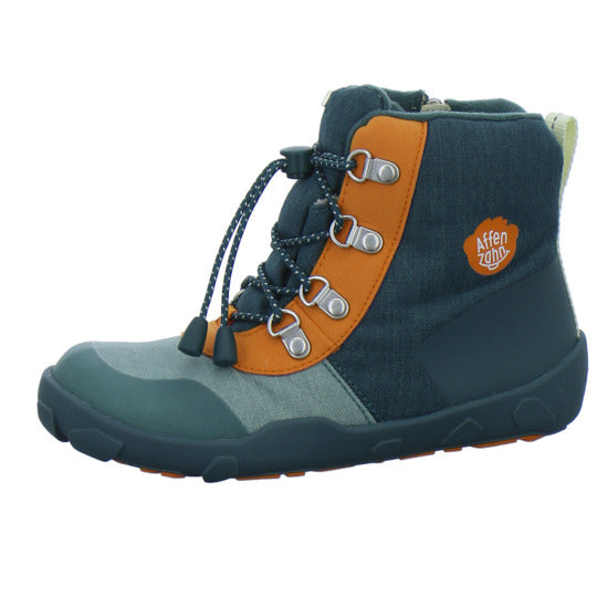 Affenzahn Winterschuhe Jungen Vegan Discovy Grün-kombi