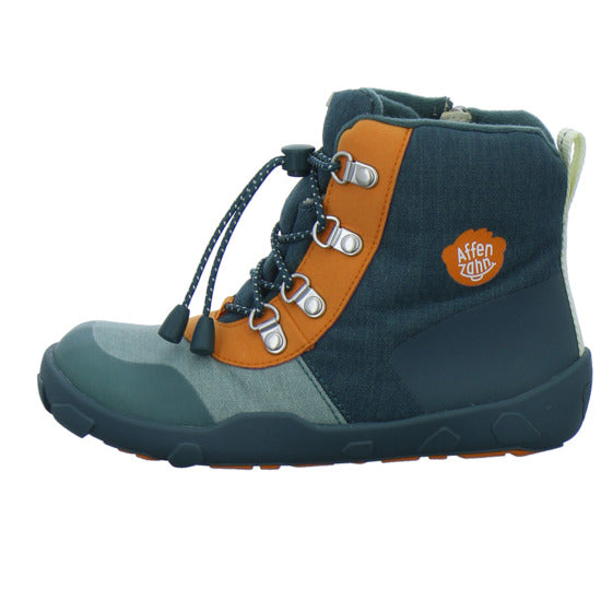 Affenzahn Winterschuhe Jungen Vegan Discovy Grün-kombi