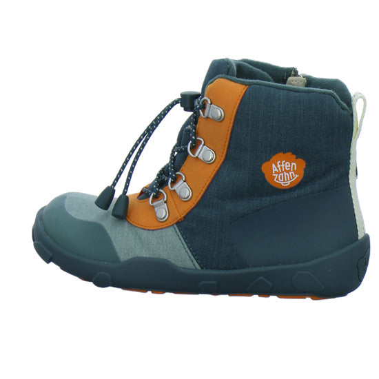 Affenzahn Winterschuhe Jungen Vegan Discovy Grün-kombi