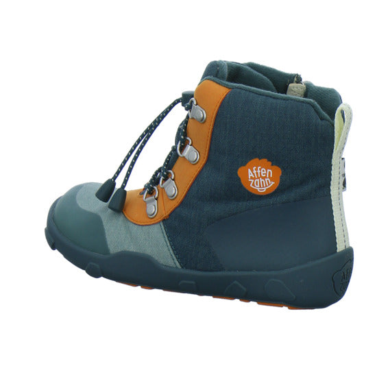 Affenzahn Winterschuhe Jungen Vegan Discovy Grün-kombi