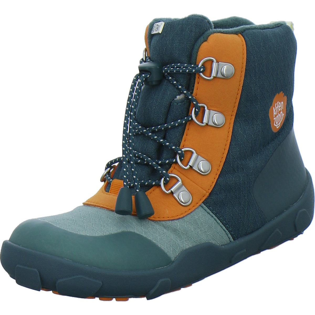 Affenzahn Winterschuhe Jungen Vegan Discovy Grün-kombi