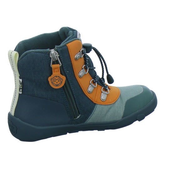 Affenzahn Winterschuhe Jungen Vegan Discovy Grün-kombi