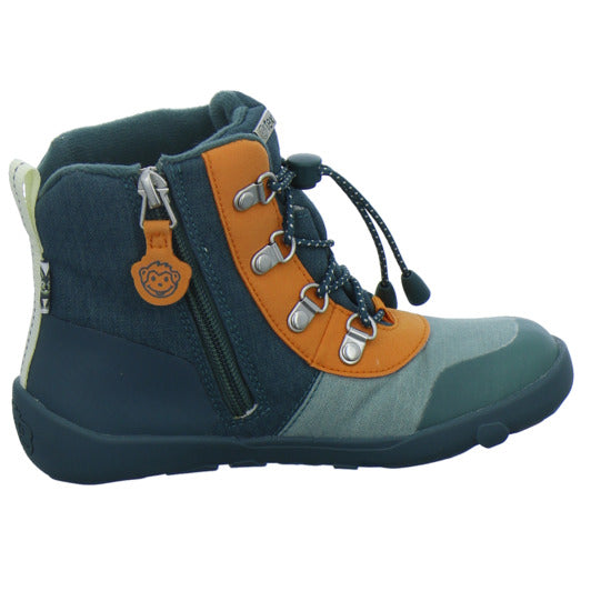 Affenzahn Winterschuhe Jungen Vegan Discovy Grün-kombi