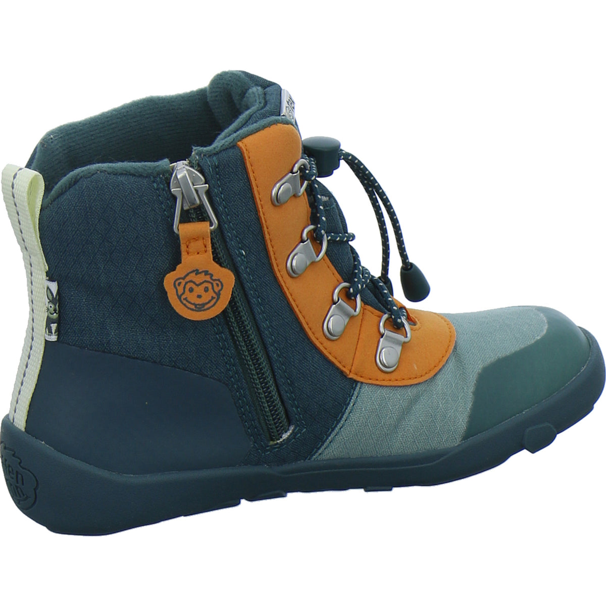 Affenzahn Winterschuhe Jungen Vegan Discovy Grün-kombi