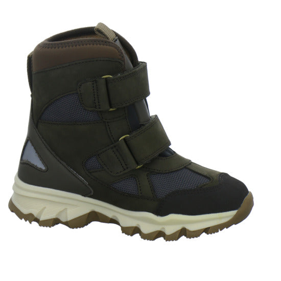 Bisgaard Edon Tex Winterschuhe warm gefüttert oliv - 360° Ansicht