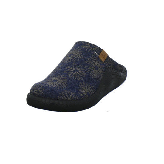 Josef Seibel Monaco D04 Hausschuhe Damen Blau-kombi - 360° Ansicht