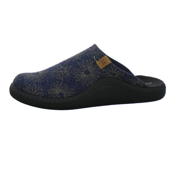 Josef Seibel Monaco D04 Hausschuhe Damen Blau-kombi - 360° Ansicht