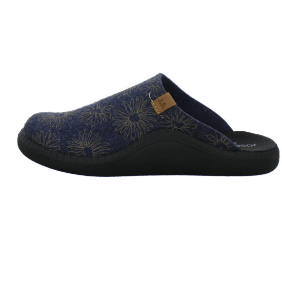 Josef Seibel Monaco D04 Hausschuhe Damen Blau-kombi - 360° Ansicht