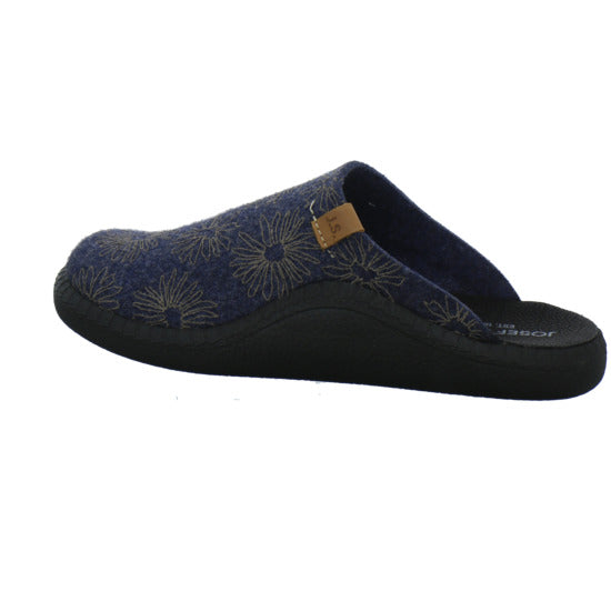 Josef Seibel Monaco D04 Hausschuhe Damen Blau-kombi - 360° Ansicht