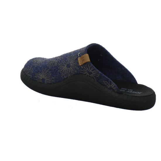 Josef Seibel Monaco D04 Hausschuhe Damen Blau-kombi - 360° Ansicht