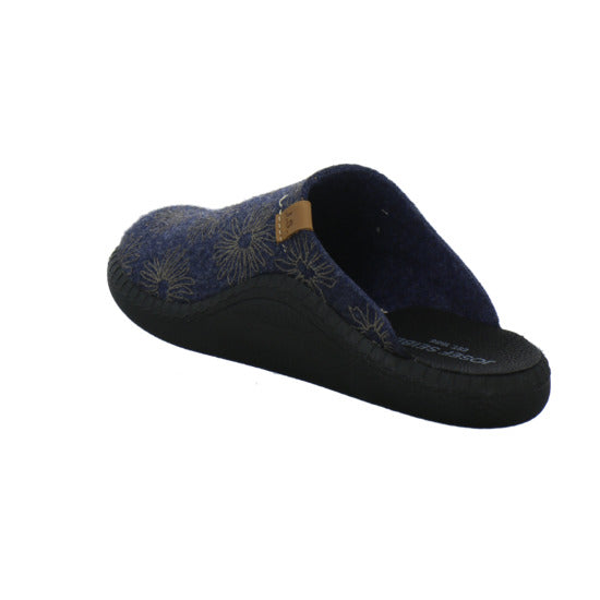 Josef Seibel Monaco D04 Hausschuhe Damen Blau-kombi - 360° Ansicht