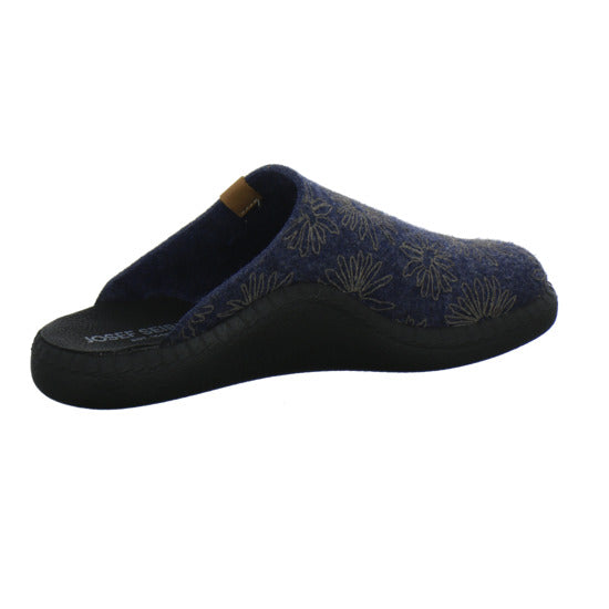 Josef Seibel Monaco D04 Hausschuhe Damen Blau-kombi - 360° Ansicht