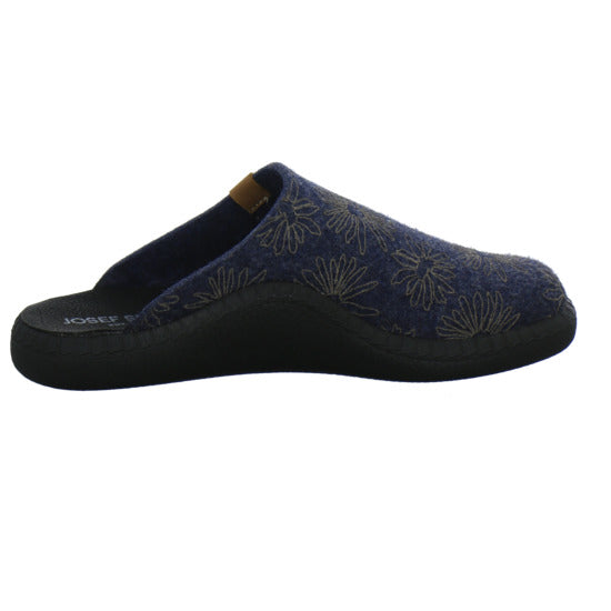 Josef Seibel Monaco D04 Hausschuhe Damen Blau-kombi - 360° Ansicht