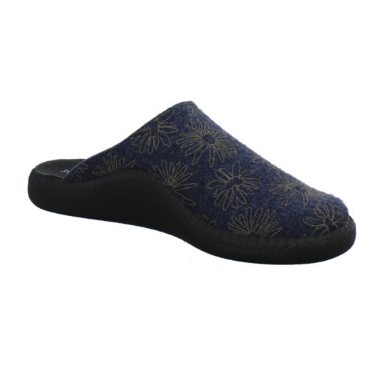Josef Seibel Monaco D04 Hausschuhe Damen Blau-kombi - 360° Ansicht