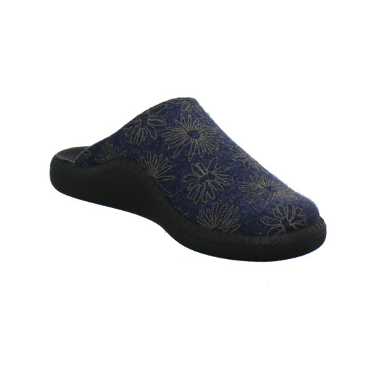 Josef Seibel Monaco D04 Hausschuhe Damen Blau-kombi - 360° Ansicht