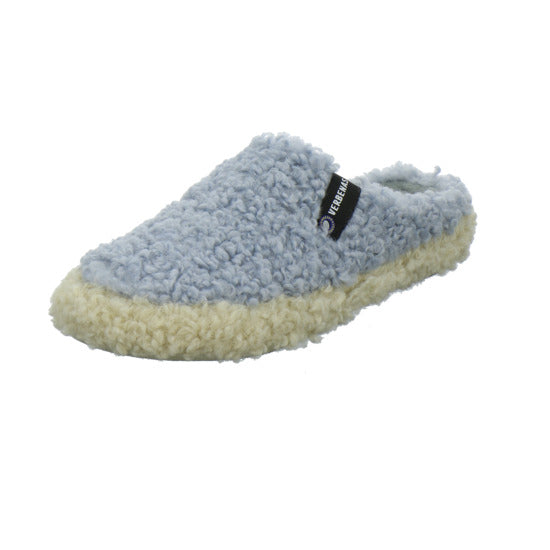 Verbenas Hausschuhe Damen Damen Yuma Curly Hellblau