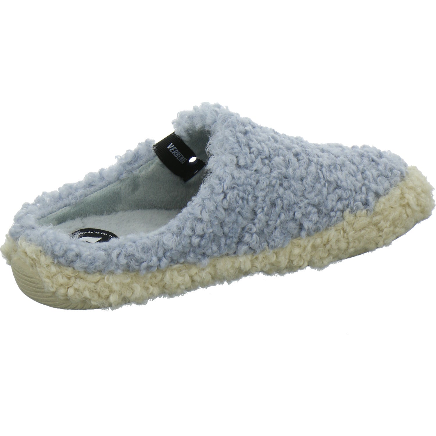 Verbenas Hausschuhe Damen Damen Yuma Curly Hellblau