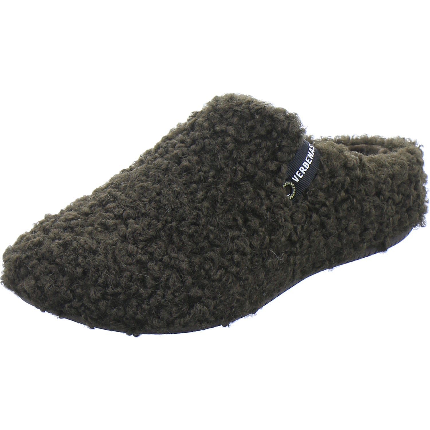 Verbenas Hausschuhe Damen Damen York Curly Dunkelbraun