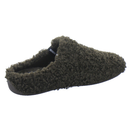 Verbenas Hausschuhe Damen Damen York Curly Dunkelbraun