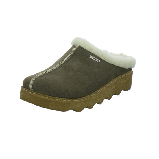 Rohde Hausschuhe Damen taupe - 360° Ansicht