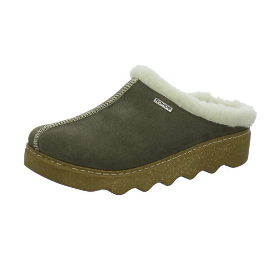 Rohde Hausschuhe Damen taupe - 360° Ansicht