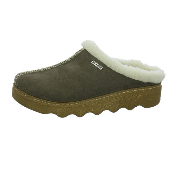 Rohde Hausschuhe Damen taupe - 360° Ansicht