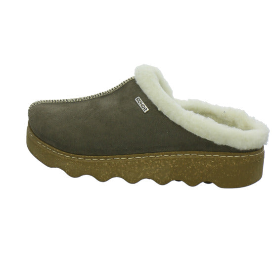 Rohde Hausschuhe Damen taupe - 360° Ansicht