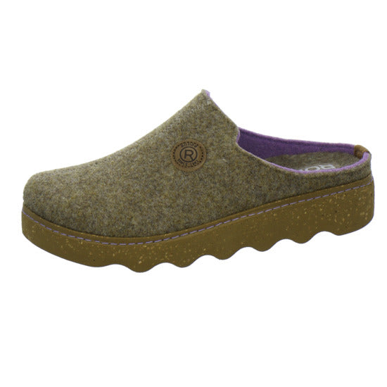 Rohde Foggia Hausschuhe Damen taupe - 360° Ansicht