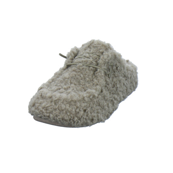 Verbenas Hausschuhe Damen Damen Curly camel taupe