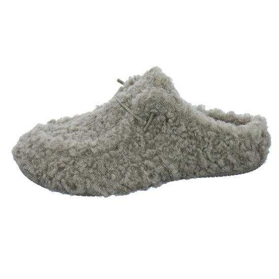 Verbenas Hausschuhe Damen Damen Curly camel taupe