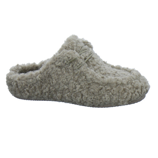 Verbenas Hausschuhe Damen Damen Curly camel taupe