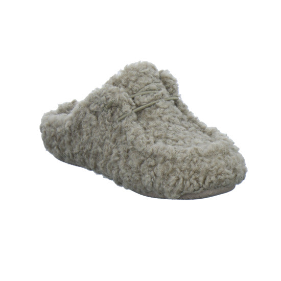 Verbenas Hausschuhe Damen Damen Curly camel taupe