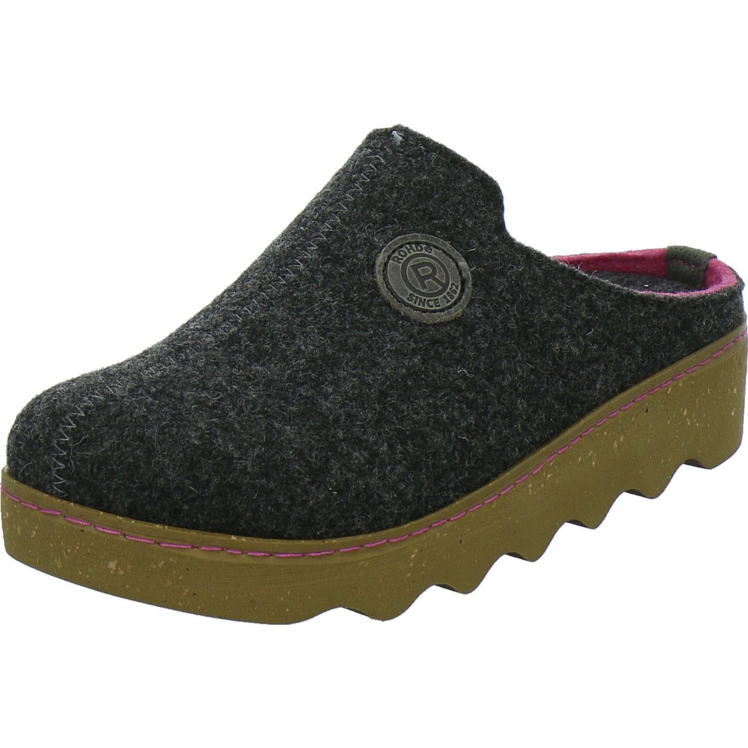 Rohde Hausschuhe Damen Damen Foggia Anthrazit