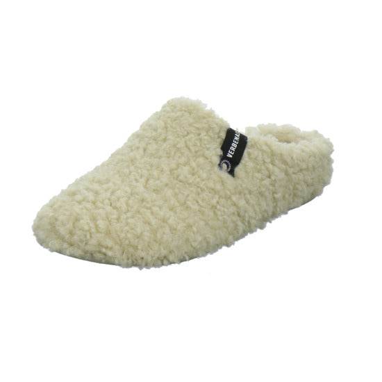Verbenas Hausschuhe Damen Damen York Curly Beige
