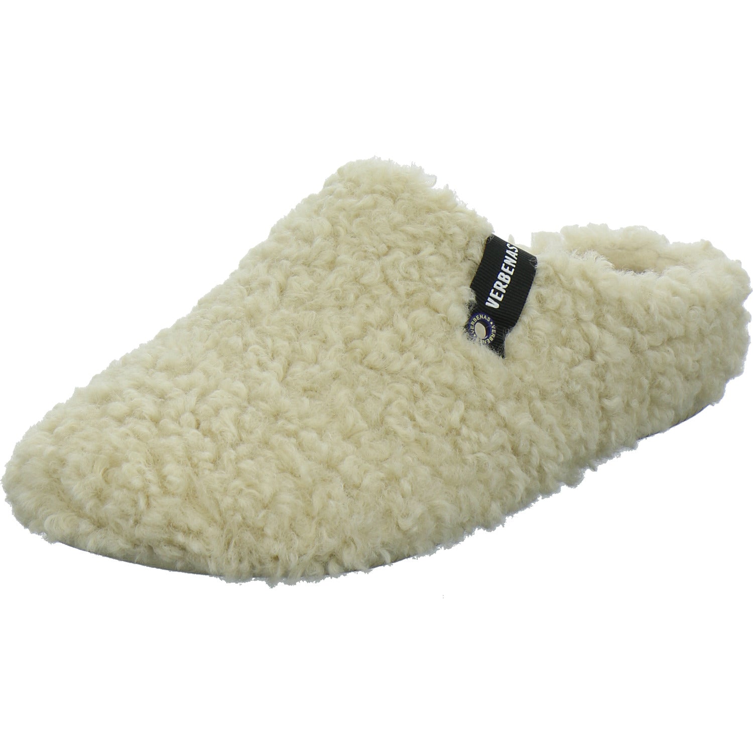 Verbenas Hausschuhe Damen Damen York Curly Beige