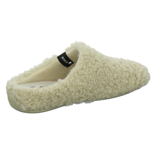 Verbenas Hausschuhe Damen Damen York Curly Beige
