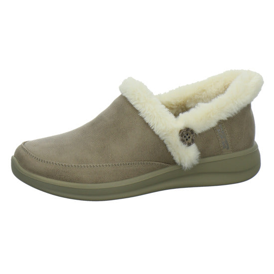 Skechers Hausschuhe Damen Damen Slip Ins cozy escape taupe